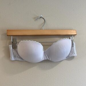 Lily of France White Lace Underwire Bra